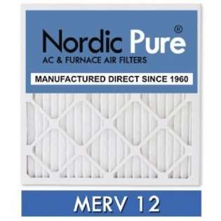   MERV 12 Pleated Air Condition Furnace Filter, Box of 3 