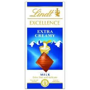 Lindt Excellence Bar (Milk Extra Creamy Bar)   Pack of 4  