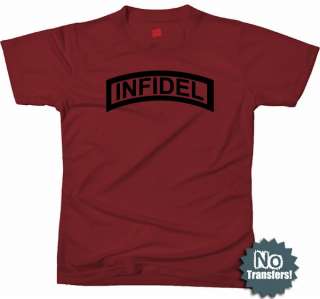 Infidel Ranger Tab Military Army Cool Funny New T shirt  