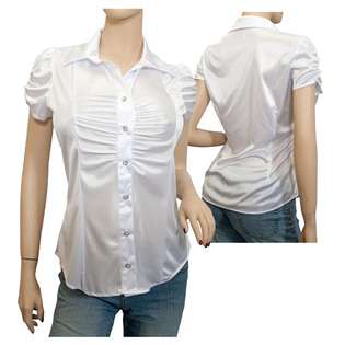   Dressy Shirt White  eVogues Apparel Clothing Juniors Plus Tops