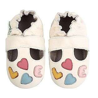 Soft Sole Baby Sandal Shoes   Love White  Momo Baby Shoes Kids 