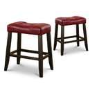 The Furniture Cove 2 24 Red Cushion Kitchen Counter Dining Saddle 