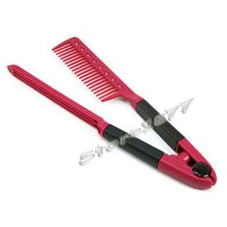 New DIY Salon Hairdressing Hair Straightener Comb h13  