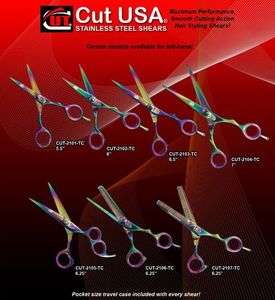 TITANIUM Series CUT Brand Pro Hair Styling Shears GERMAN Steel  