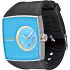   Karlton Stainless Watch   Black Rubber Strap   Blue Dial   FS84902