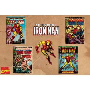  Marvel Comics Retro Invincible Iron Man Comic Book Covers 
