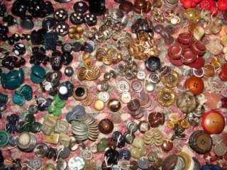 Vintage 1000s Glass Rhinestones Sets 5lbs Buttons  