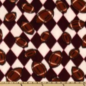   Argyle Deep Maroon/White Fabric By The Yard Arts, Crafts & Sewing