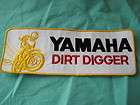 Vintage Huge Yamaha Dirt Digger Motorcycle Patch 10 3/4 X 4