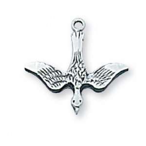 Confirmation Gift St. Sterling Silver St Saint Pendant Necklace Medal 