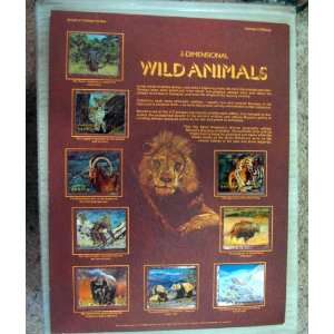  Wild Animals   3 dimensional   Stamps of Bhutan   World of 