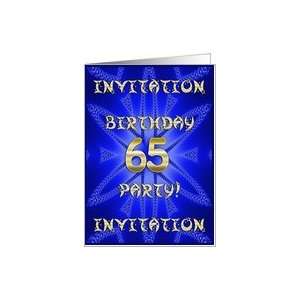  65 Years old Birthday Party invitation Card Toys & Games