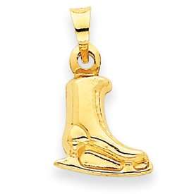  14k Ice Skate Pendant Jewelry