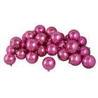 DAK 32ct Shiny Pretty in Pink Shatterproof Christmas Ball Ornaments 3 