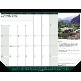 House of Doolittle Earthscapes Compact Golf Course Desk Pad Calendar 
