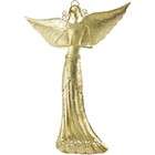   Art and Gift Angel Henna Etched Candle Holder 14in Goldtone   #20058