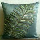 The HomeCentric Floating Leaf   24x24 Inches Large Decorative Pillow 