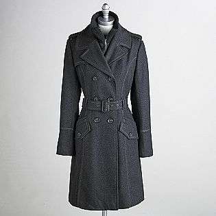 Womens Long Wool Trench Coat  Mystic Clothing Womens Outerwear 