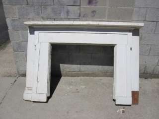 SIMPLE ANTIQUE FARMHOUSE MANTEL 40 INCH OPENING ~  