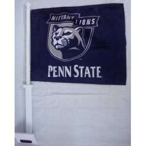    NCAA PENN STATE NITTANY LIONS LOGO CAR FLAG