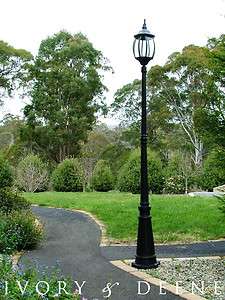 OLD FEDERATION GARDEN LAMP POST POOL DRIVEWAY MOOD LIGHT NEW WHITE 