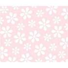 SheetWorld Fitted Cradle Sheet   Pastel Pink Floral Woven   18 x 36 
