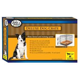 Four Paws Deluxe Folding Single Door Dog Crate   Crate Size X Large 