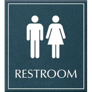 Restroom Sign, Unisex, 8.625 x 7.75