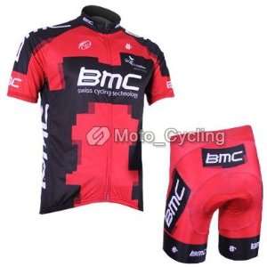 model Red BMC Set short sleeved jersey/Perspiration breathable cycling 