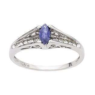 Tanzanite and Diamond Ring  Jewelry Gemstones Rings 