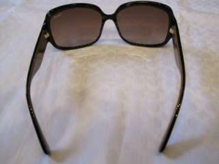 New Auth COACH Scarlet Tortoise Sunglasses & Case S809  