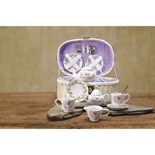 Delton Large Dollies Tea Set/ Basket, Fairy 