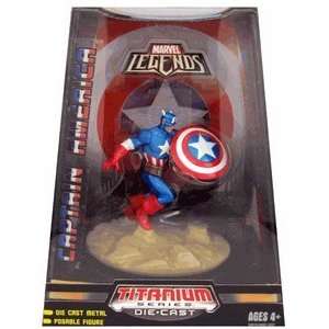   Legends Titanium Series Die Cast Figure Captain America Toys & Games