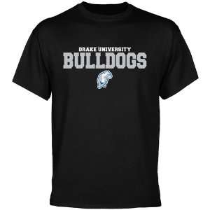  Drake Bulldogs Black University Name T shirt Sports 