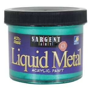   1266 4 Ounce Liquid Metal Acrylic Paint, Green Arts, Crafts & Sewing