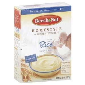 Beech Nut Homestyle Gentle Texture Single Grain Rice Baby Cereal, 8 oz 