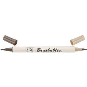  Zig Memory System Brushables Dual Tip Marker, Root Beer 