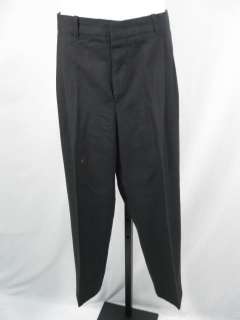 GIOVANNI BELLINI Mens Black Wool Suit Pants Sz 36  
