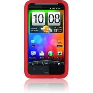HTC ThunderBolt (Droid Incredible HD) Silicone Skin Case   Red (Free 