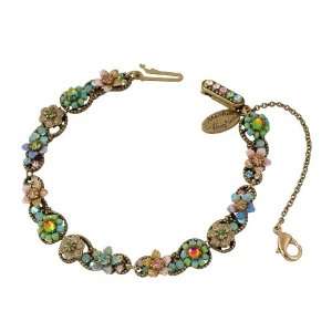  Negrin Admirable Bracelet Designed with Hand Painted Flowers, Beaded 