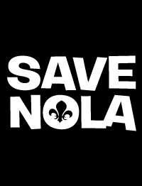 Save Nola New Orleans American Apparel 2102 T Shirt  