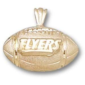  University of Dayton Flyers Football Pendant (Gold Plated 