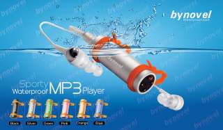 Bynovel Silver 4GB Waterproof  Player W FM Radio Watersports Swim 