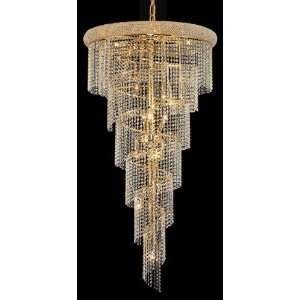   1801SR30G/RC chandelier from Spiral collection