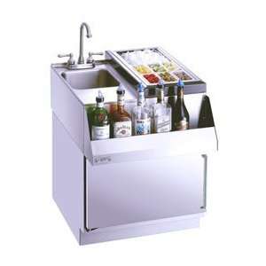   Stainless Steel Faucet, Insulated Ice Bin and Stainless Steel