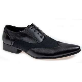   Pointed Winklepicker Smart Casual Office Lace Up Shoes Black  