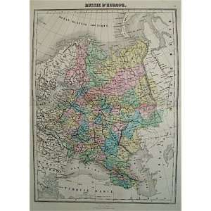  Vuillemin Map of Russia European (1880)