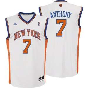 Carmelo Anthony Youth Jersey adidas White Replica #7 New York Knicks 