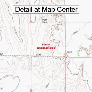  USGS Topographic Quadrangle Map   Eustis, Nebraska (Folded 
