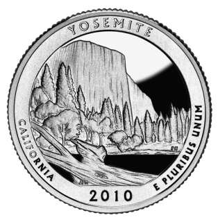 2010 Yosemite National Parks Quarters   S Silver / S Clad / P and D B 